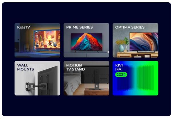 KIVI TV 55U720QB, PRIME E5 QLED, 55", UHD, SMART, Google TV, 2025, Vyrobené v CZ, Čierna   