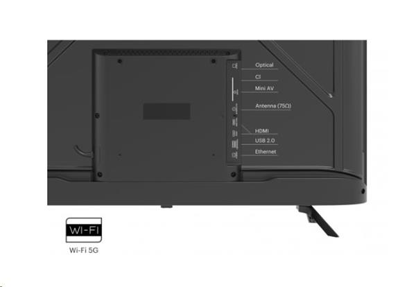 KIVI TV 40F710QB, 40" FHD, OPTIMA  L5 HDR, SMART GOOGLE TV, Vyrobene v CZ, Cierna 