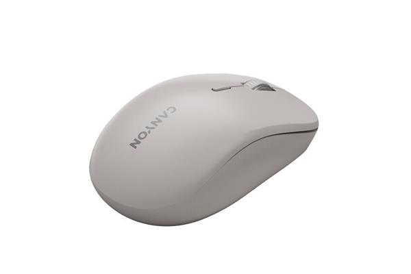 Canyon MW-12, 2v1 bezdrôtová optická myš Bluetooth / 2.4 GHz, tichá, 6 tlačidiel, 800/1200/1600/2400 DPI, béžová 