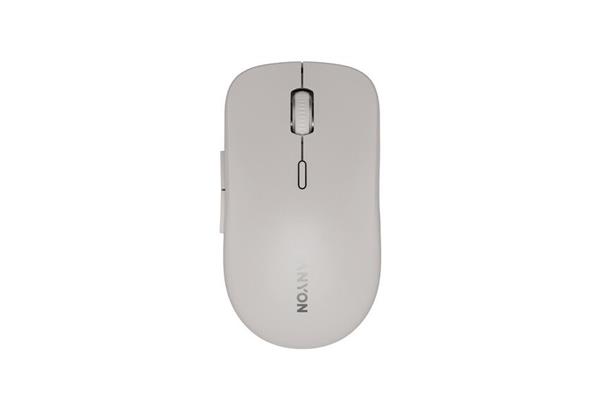 Canyon MW-12, 2v1 bezdrôtová optická myš Bluetooth / 2.4 GHz, tichá, 6 tlačidiel, 800/1200/1600/2400 DPI, béžová 