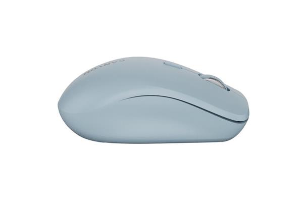 Canyon MW-12, 2v1 bezdrôtová optická myš Bluetooth / 2.4 GHz, tichá, 6 tlačidiel, 800/1200/1600/2400 DPI, modrá 