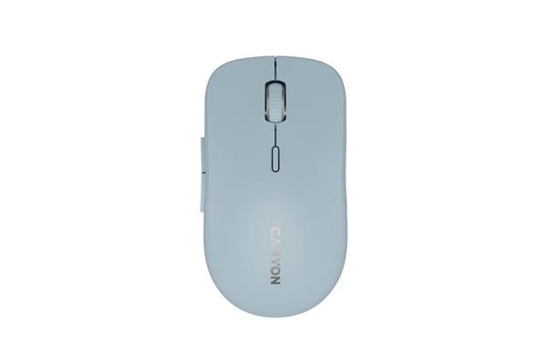 Canyon MW-12, 2v1 bezdrôtová optická myš Bluetooth / 2.4 GHz, tichá, 6 tlačidiel, 800/1200/1600/2400 DPI, modrá 