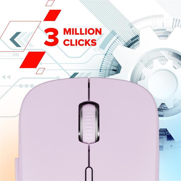 Canyon MW-12, 2v1 bezdrôtová optická myš Bluetooth / 2.4 GHz, tichá, 6 tlačidiel, 800/1200/1600/2400 DPI, béžová 