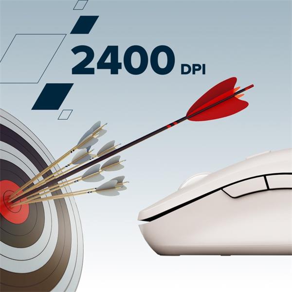 Canyon MW-12, 2v1 bezdrôtová optická myš Bluetooth / 2.4 GHz, tichá, 6 tlačidiel, 800/1200/1600/2400 DPI, modrá 