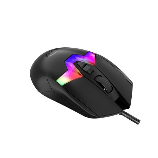 Lorgar MSP80, profi herná myš, 8 progr. tlač., senzor Pixart PAW3395, 26.000 DPI, režim podsv. RGB, čierna 