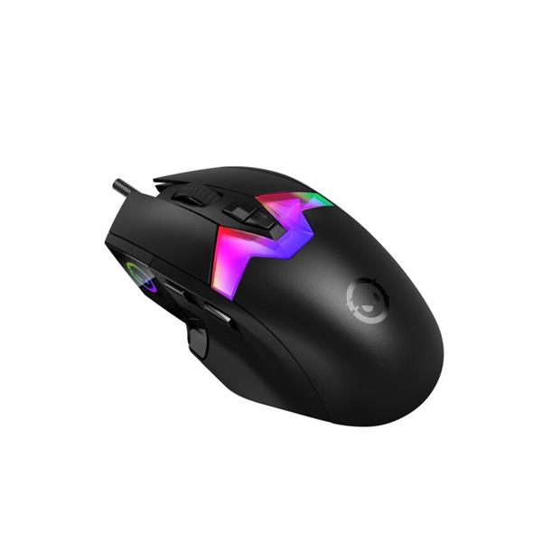 Lorgar MSP80, profi herná myš, 8 progr. tlač., senzor Pixart PAW3395, 26.000 DPI, režim podsv. RGB, čierna 