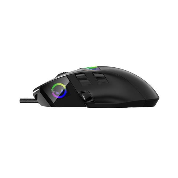 Lorgar MSP80, profi herná myš, 8 progr. tlač., senzor Pixart PAW3395, 26.000 DPI, režim podsv. RGB, čierna 