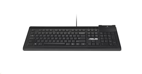 ASUS KU100 SmartCard Keyboard - drôtová klávesnica, čierna, CZ/SK 
