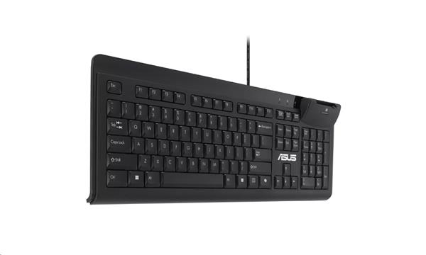ASUS KU100 SmartCard Keyboard - drôtová klávesnica, čierna, CZ/SK 