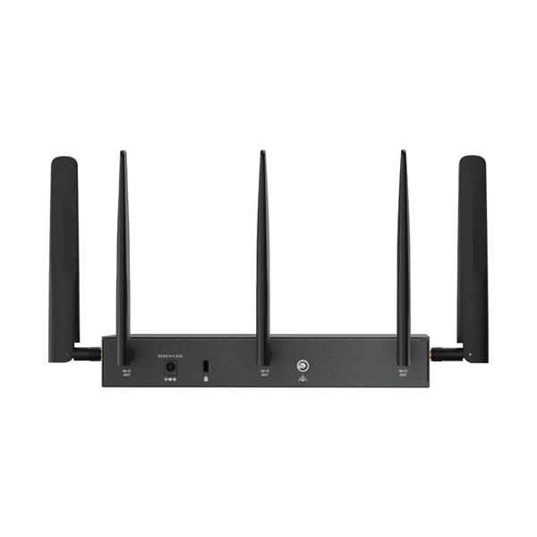 Omada 4G+ Cat6 AX3000 Gigabit VPN Gateway with 4-Port PoE+ PORT: 1× Gigabit SFP WAN/LAN Port, 1× Gigabit RJ45 WAN Port,  