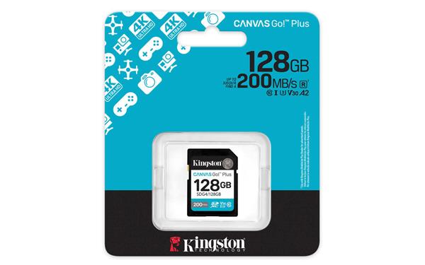128 GB .SDXC karta Kingston Canvas Go Plus Gen4 ( r200MB/s ) 