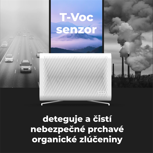 AENO Čistička vzduchu AP2S - 50m2, 420m3/h,SMART, Tvoc senzor, Carbon&HEPA H13, UV lampa, ION, na stenu 