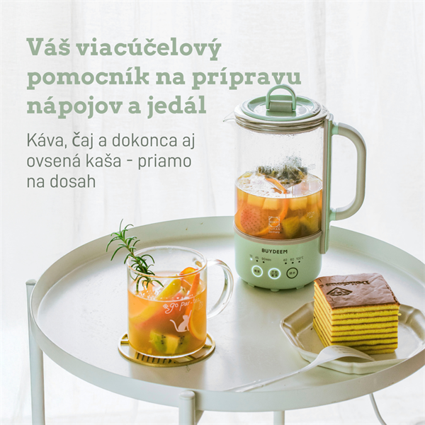 BUYDEEM Multifunkčný nápojový prístroj, model K314, farba zelená, EU 