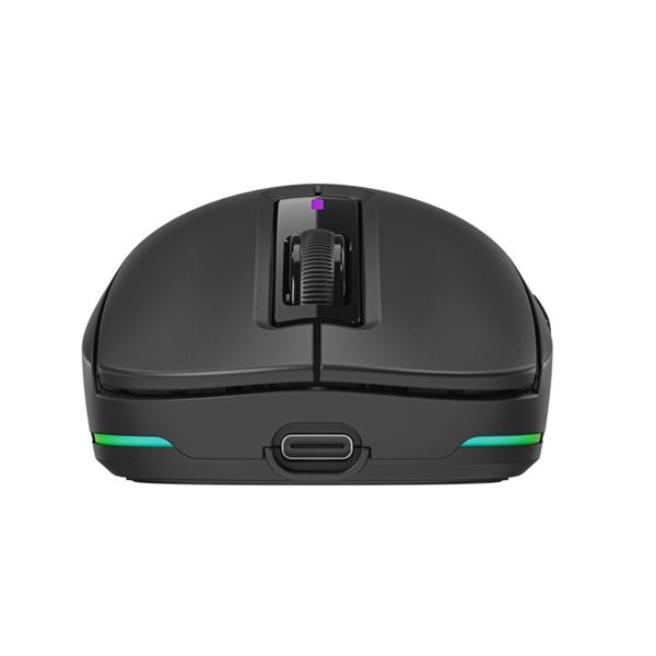 Lorgar MSA10W, bezdrôtová herná myš, 6 prog. tlačidiel, senzor Pixart 3311, rozlíš. 12 000 DPI, podsvietenie RGB, čierna 