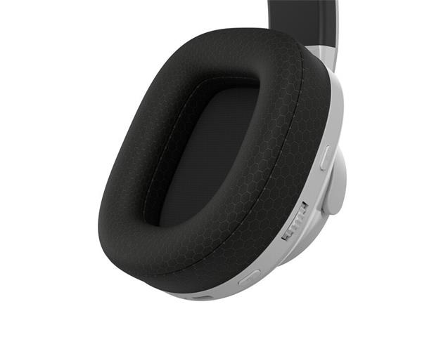 Canyon Ego GH-15, herný headset, bezdrôtový Bluetooth v5.3 / drôtový 3.5mm jack, 18 hod výdrž, USB-C nab, biely  