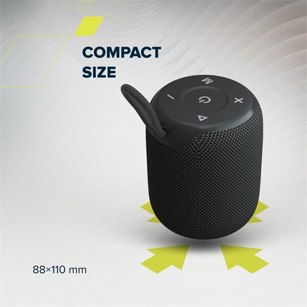 Canyon OnMove 9. Bluetooth 5.3. reproduktor, USB nabíjanie, výdrž 7 hod, SD karta, IPX6, čierny 