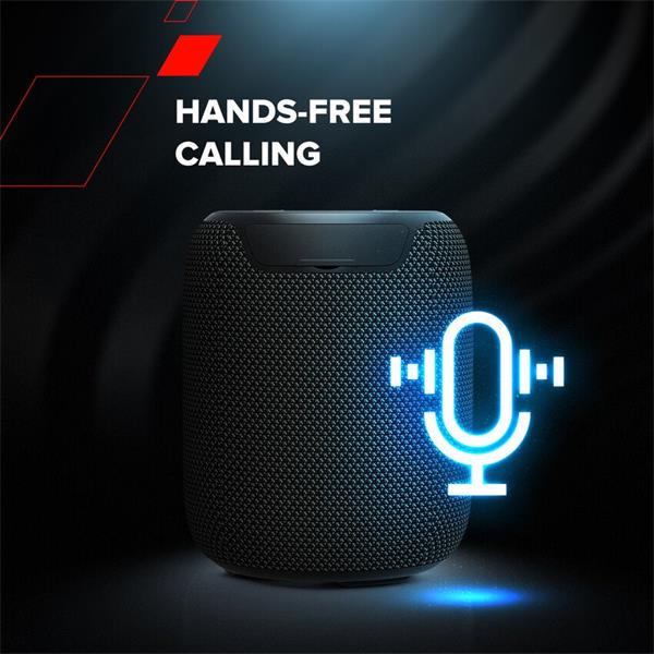 Canyon OnMove 9. Bluetooth 5.3. reproduktor, USB nabíjanie, výdrž 7 hod, SD karta, IPX6, čierny 