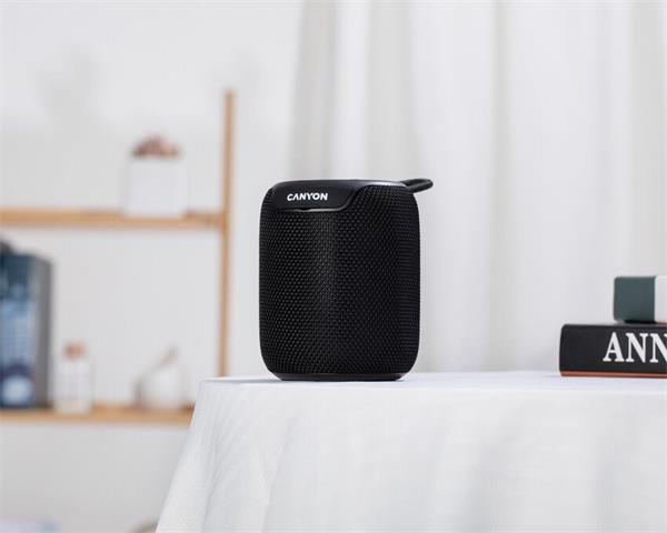 Canyon OnMove 9. Bluetooth 5.3. reproduktor, USB nabíjanie, výdrž 7 hod, SD karta, IPX6, čierny 