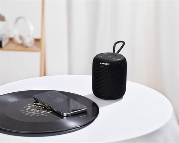 Canyon OnMove 9. Bluetooth 5.3. reproduktor, USB nabíjanie, výdrž 7 hod, SD karta, IPX6, čierny 