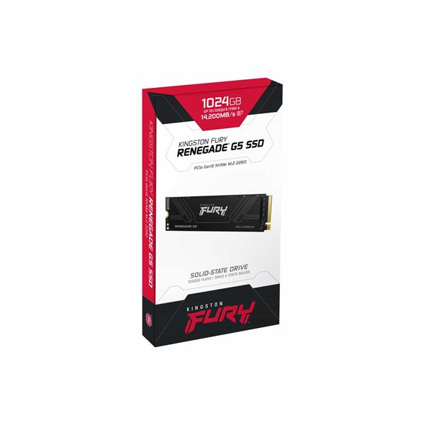 Kingston 1 TB FURY RENEGADE G5 PCle 4.0NVMe  M.2 2280 (r14200MB/s, w11000MB/s ) 