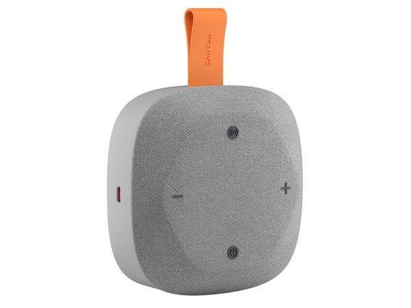 Canyon Hexagon 10, Bluetooth 5.3 reproduktor, USB-C, Card Reader, IPX5, šedo-oranžový 