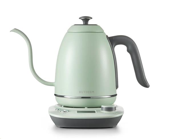 BUYDEEM Varná kanvica s husím krkom na kávu, model K821, 0,8l, farba zelená 