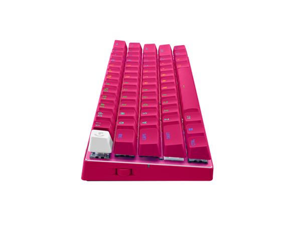 Logitech® G PRO X 60 LIGHTSPEED Wireless Gaming Keyboard (Tactile)-MAGENTA-US INT"L-2.4GHZ/BT 