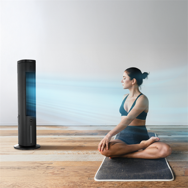 Midea ventilátor s chladením MAC402R0BPK, dialkove ovládanie, 3 rýchlostí, 7h progr. časovač,  Touch  Panell 