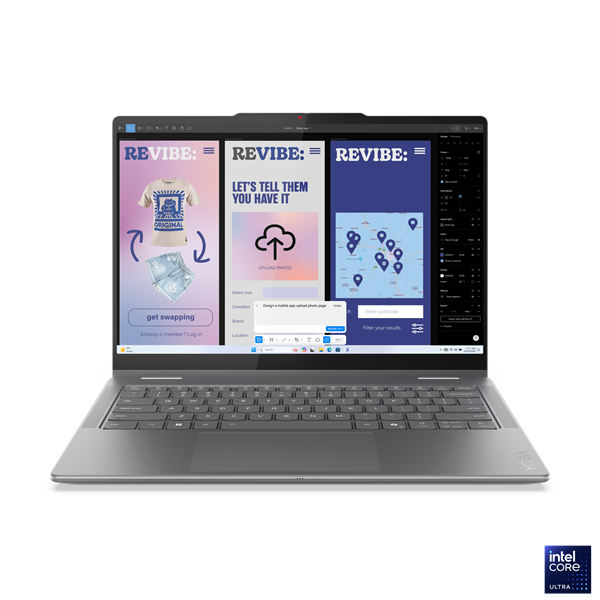Lenovo IP Yoga 7 2in1 14ILL10, Ultra 7-258V, 14.0˝ 2880 x 1800/Touch, UMA, 32GB, SSD 1TB, W11H, šedý, 3y PS, AI 