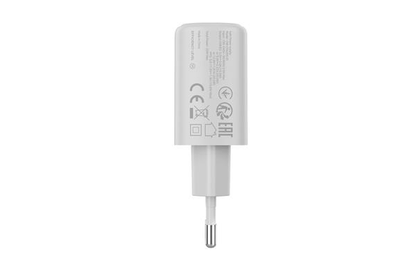 Canyon OnCharge 200, univerzálna nabíjačka do steny, 1x USB-C, PD 20W, biela 