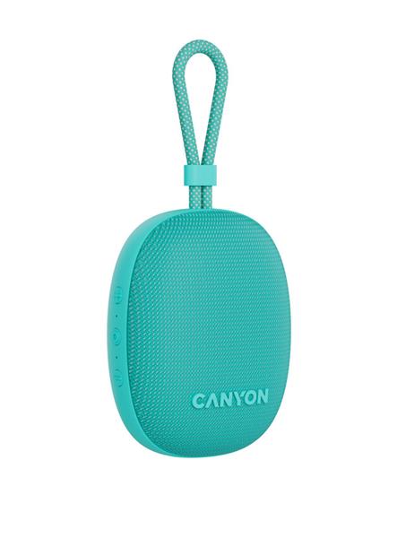 Canyon OnMove 12, prenosný Bluetooth v5.3 reproduktor, 5W, TWS, IPX7, 12 hod, USB-C nab., mätovo - zelený 