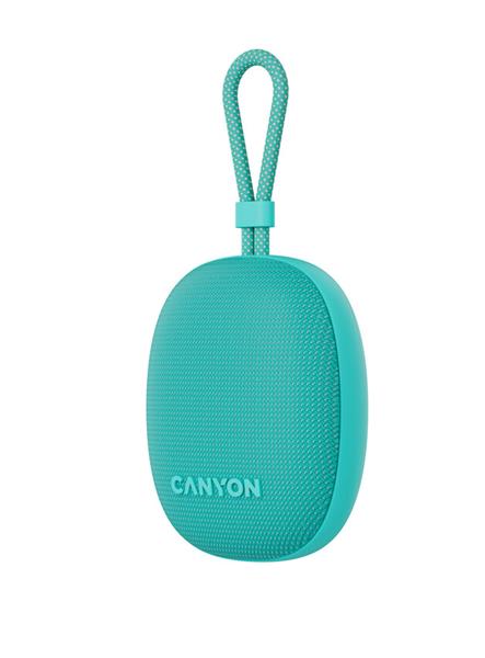 Canyon OnMove 12, prenosný Bluetooth v5.3 reproduktor, 5W, TWS, IPX7, 12 hod, USB-C nab., mätovo - zelený 