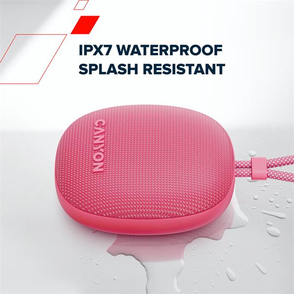 Canyon OnMove 12, prenosný Bluetooth v5.3 reproduktor, 5W, TWS, IPX7, 12 hod, USB-C nab., mätovo - zelený 