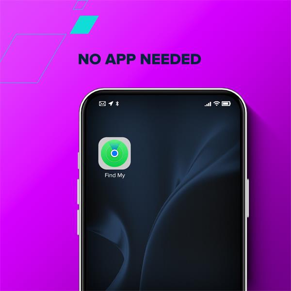Canyon OnTag 1, antilost tracker, sada 4ks, pracuje s appkou Apple Find My Network, certifikovaný Apple-om, čierny 