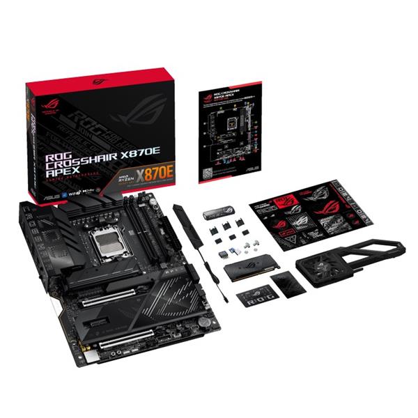 ASUS MB Sc AM5 ROG CROSSHAIR X870E APEX,  AMD X870,  2xDDR5,  2xUSB4,  WiFi 