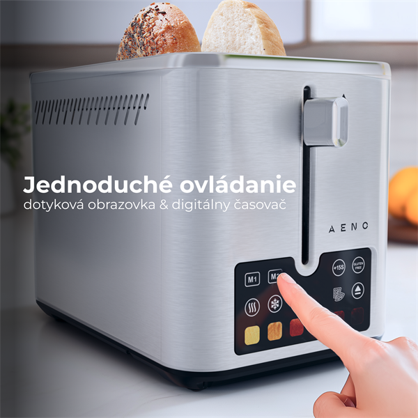 AENO 2-plátkový hriankovač TS4 , automatický,  nerezová oceľ, EU 