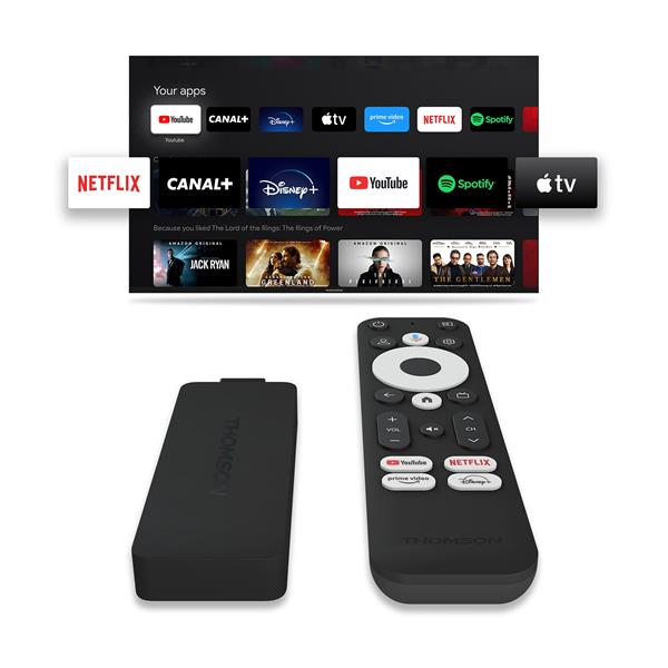 Thomson Streaming USB STICK 140 - 4K UHD, Google Cast, Hej Google 