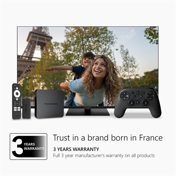 Thomson Streaming USB STICK 140 - 4K UHD, Google Cast, Hej Google 