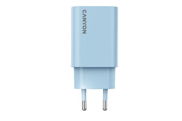 Canyon OnCharge 30CL, univerzálna cestovná nabíjačka do steny 1x USB-C, 30W PD, modrá 
