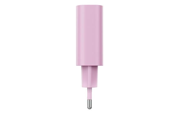Canyon OnCharge 30CL, univerzálna cestovná nabíjačka do steny 1x USB-C, 30W PD, ružová 