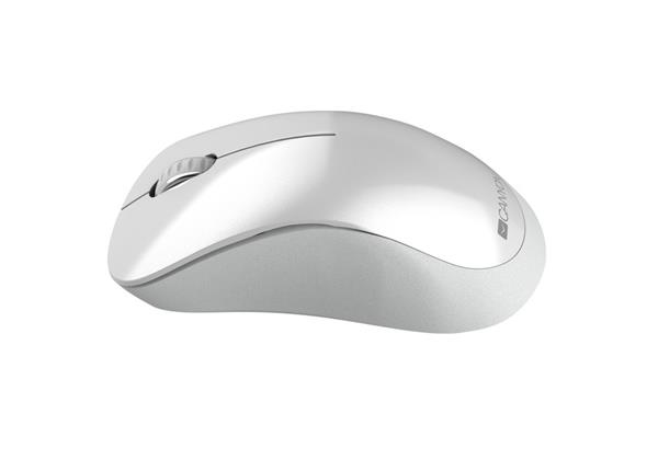 Canyon MW-11, Wireless optická myš Pixart 3065, USB, 1200 dpi, 3 tlač, perleťovo biela 