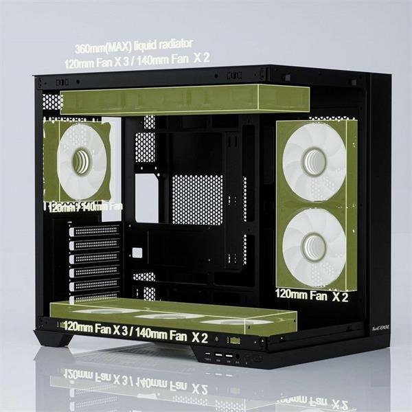 1stCOOL CubeTower DREAMER, skrinka ATX, 3x ARGB ventilátor + radič, USB3.0, USB-C, čierna 