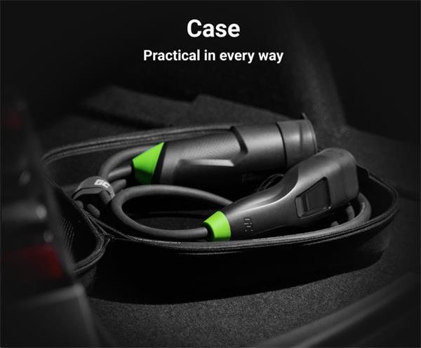 Green Cell Habu Mobillná EV nabíjačka 11kW,7 m,Type 2CEE pre nabíjanie elektromobilu,2 v 1 Wallbox v kábli s GC Apkou 