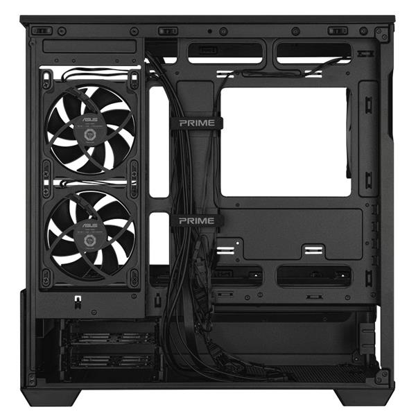 ASUS PRIME AP202 TG ARGB BLACK, 3x ARGB fan, mATX, USB-C, čierna 