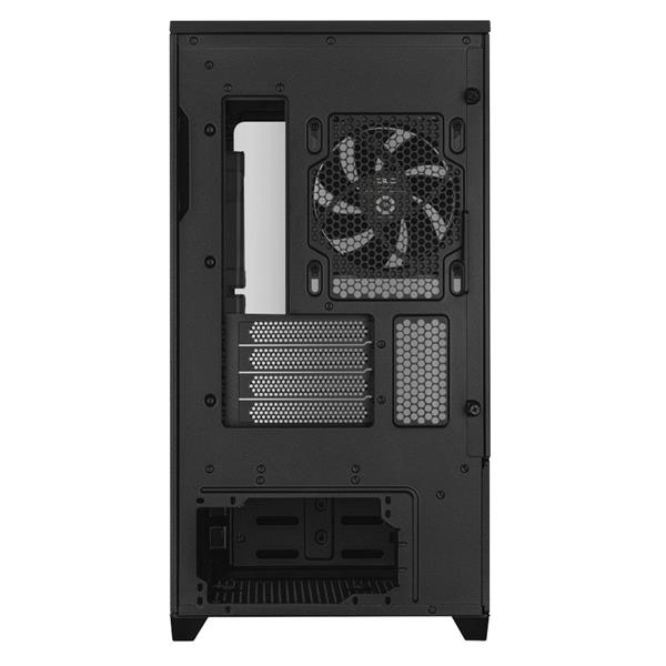 ASUS PRIME AP202 TG ARGB BLACK, 3x ARGB fan, mATX, USB-C, čierna 