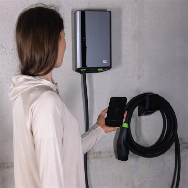 Green Cell držiak Habu - držiak nabíjacieho kábla pre elektromobily so zástrčkou TYPE 2 
