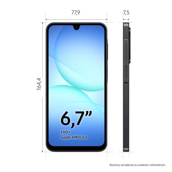 Samsung GALAXY A17 5G 4+128GB DUOS, black 
