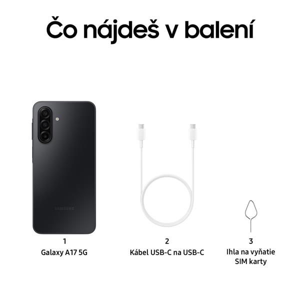 Samsung GALAXY A17 5G 4+128GB DUOS, black 