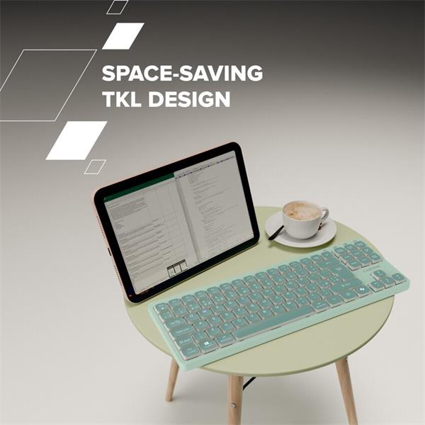 Canyon OnType 10, klávesnica, mechanická, USB, multimediálna, ružová 