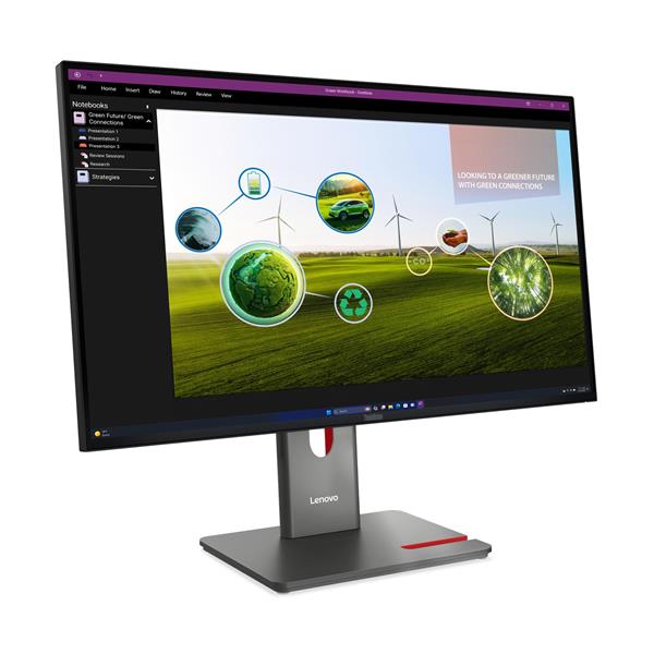 Lenovo P27Q-40 27" 2560x1440 QHD 1500:1 350cd 4ms HDMI+DP+USB+USB-C 3y 
